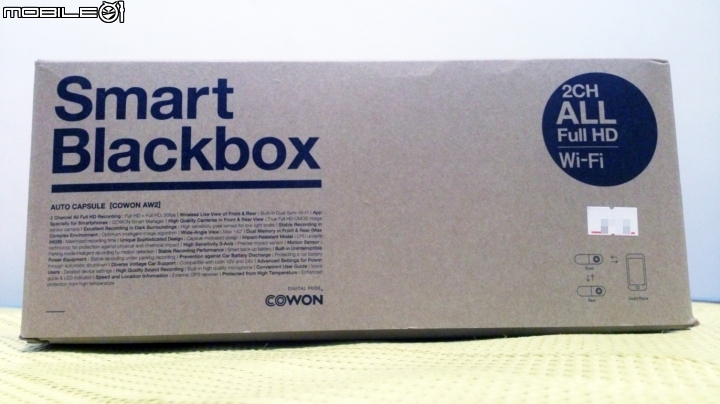 [開箱]Cowon AW2 小巧，前鏡+後鏡個別1080P!...