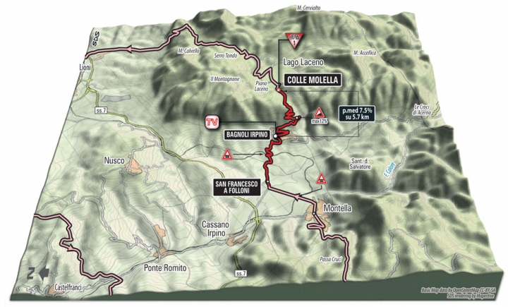 2015 環義大賽 第九站, BENEVENTO →SAN GIORGIO DEL SANNIO 215 KM (High mountain)