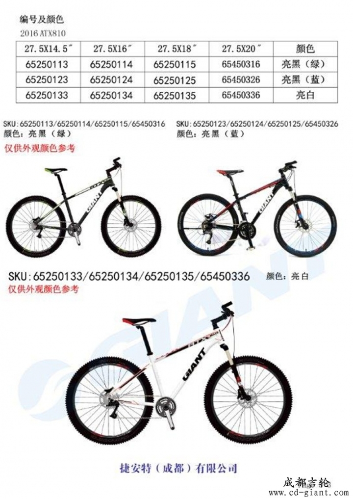 2016 ATX 810 27.5(對岸版)