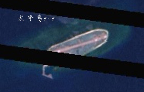 中國大陸填海造島和太平島碼頭出新圖了