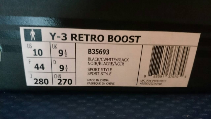 Y-3 Retro Boost 簡易開箱
