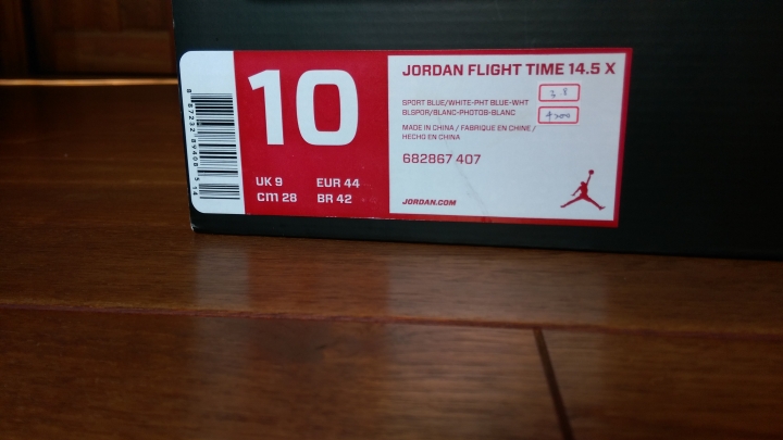 [開箱]jordan time flight 14.5