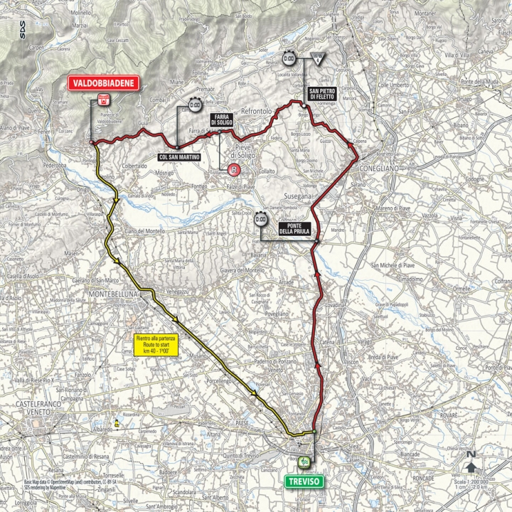 2015 環義大賽 第十四站, TREVISO →VALDOBBIADENE  59.4 KM (ITT)