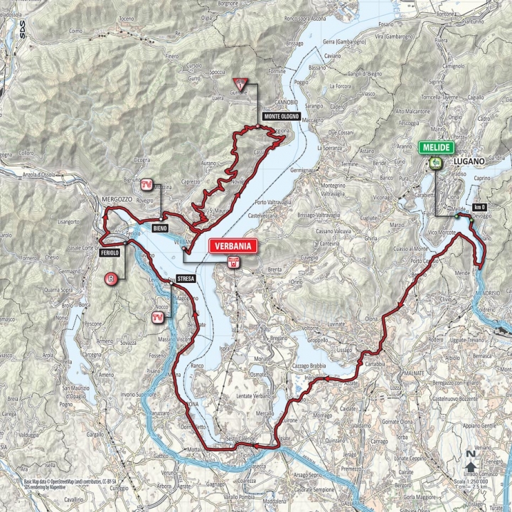 2015 環義大賽 第十八站,MELIDE →VERBANIA 170 KM (Medium Mountain)
