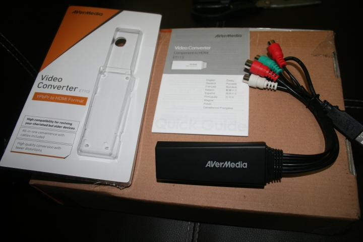 [老舊影音設備救星] AVerMedia 圓剛  訊號轉換器 ET113 色差端子轉HDMI端子