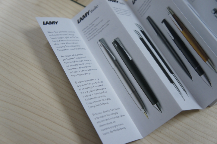 [開箱]LAMY Studio 鋼筆