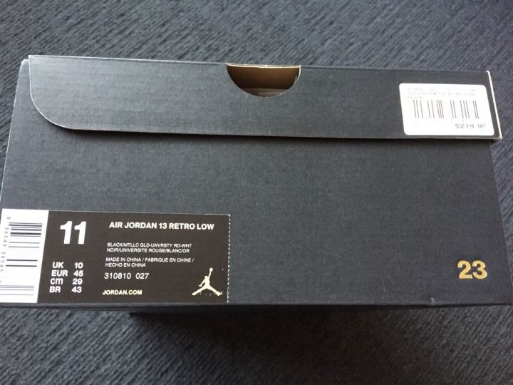 jordan 13代 我的小金人開箱瞜