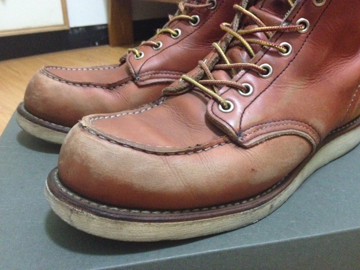 red wing 8131穿1年半沒保養的結果