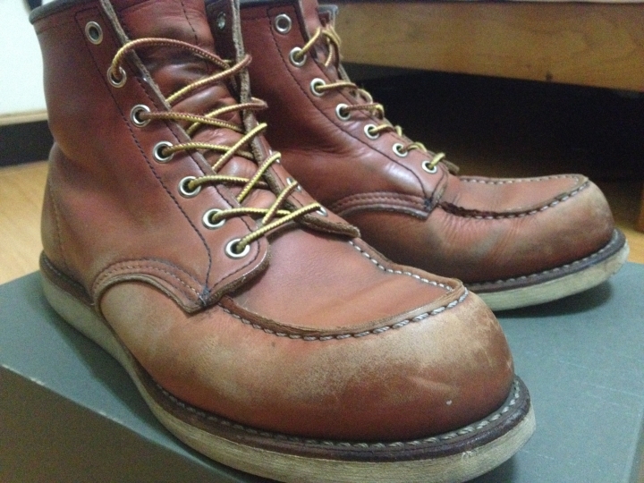 red wing 8131穿1年半沒保養的結果