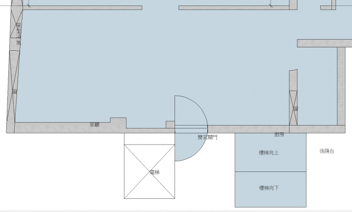 雙玄關門,內外門方向請益