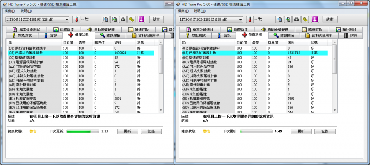 Liteon S900 128g 錯誤訊息