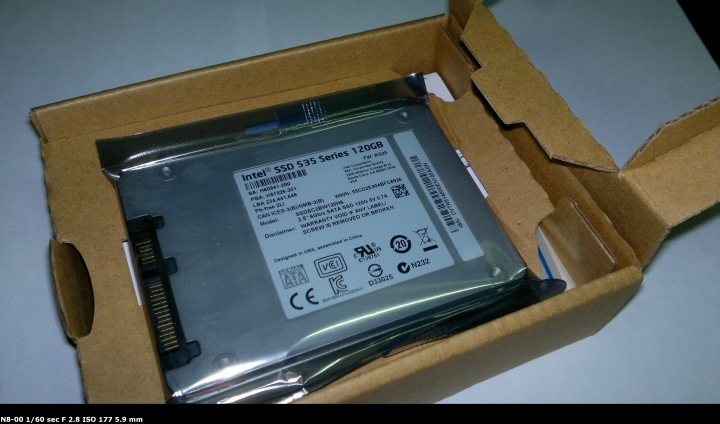 [開箱測試]Intel SSD 535 120GB開箱測試