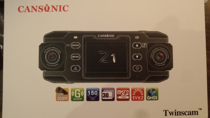 (新增兩倍壓縮韌體測試)車牌辨識王 CANSONIC Z1 (140度廣角+50米望遠鏡頭)+完全斷電停車監控 ~~~簡易開箱~~