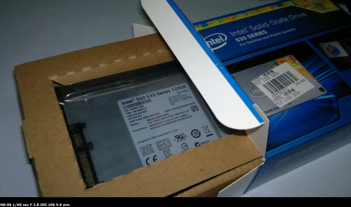 [開箱測試]Intel SSD 535 120GB開箱測試