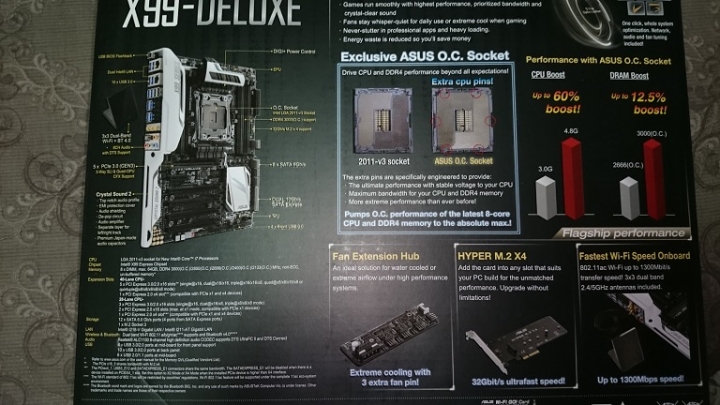 [開箱] Intel i7-5930K+ASUS X99 DELUXE+DDR4 2133 8GX4