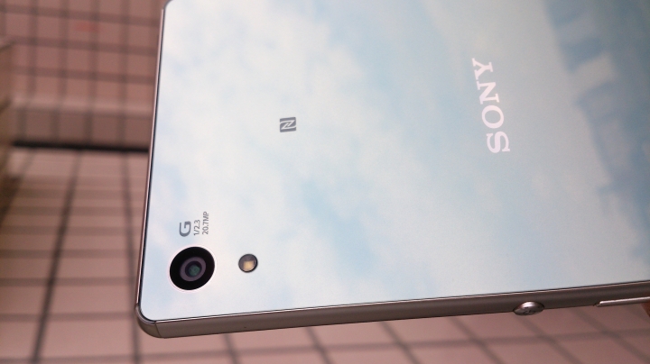 Z3+天空藍外觀細節美型開箱