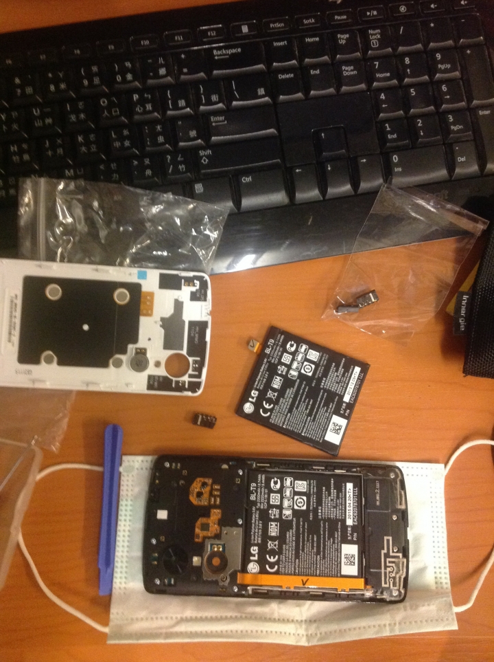 Nexus 5 谷哥五 更換電池 耳機孔 分享