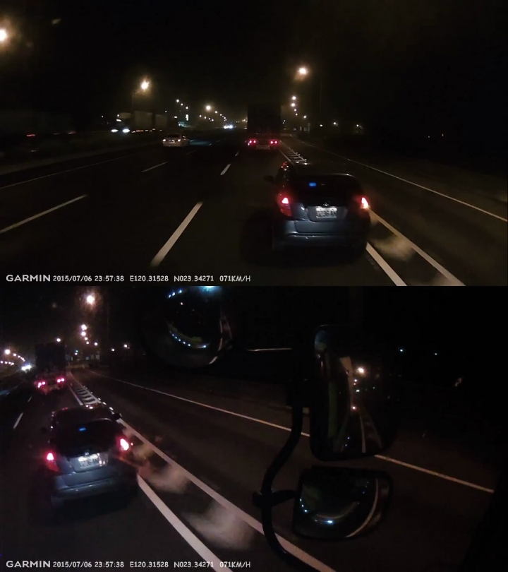 為什麼老是要插入兩台等速行駛的大車下閘道? 排隊很難嗎?