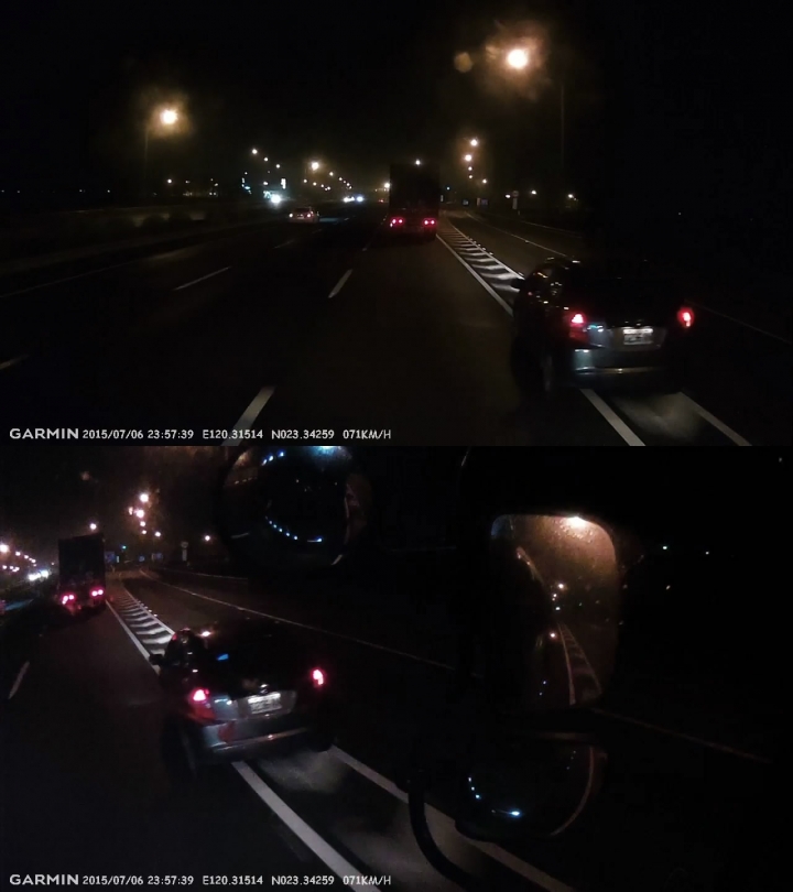 為什麼老是要插入兩台等速行駛的大車下閘道? 排隊很難嗎?