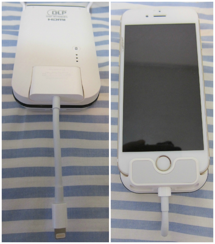 【不專業開箱】dadny i60 微型投影機(iphone6專用，其實其他機型也可以用)
