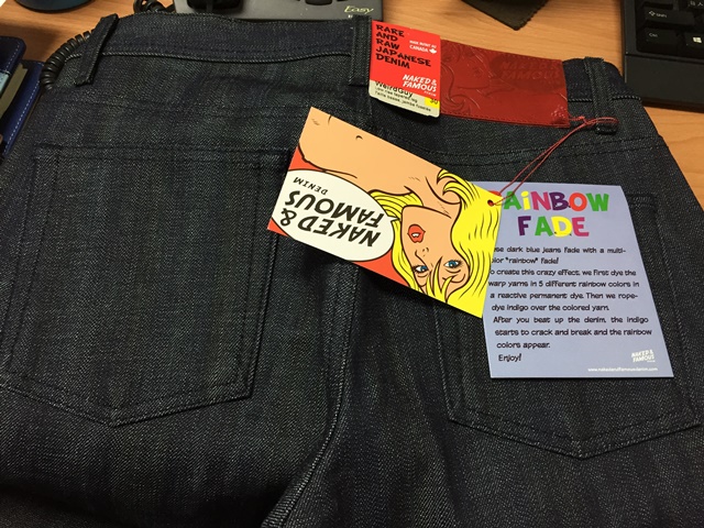 無緣的~~轉吧轉吧Rainbow霓虹燈~~N&F牛仔褲(Weird Guy) - Rainbow Core Selvedge