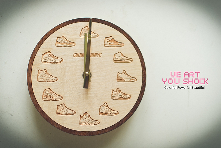 美國GoodWood NYC Jordan Wall Clock 喬丹1-12代時鐘 開箱