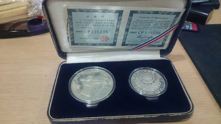 1988年奧運紀念幣 詢問真假