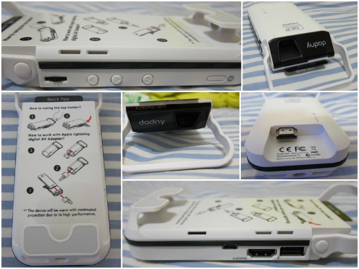 【不專業開箱】dadny i60 微型投影機(iphone6專用，其實其他機型也可以用)