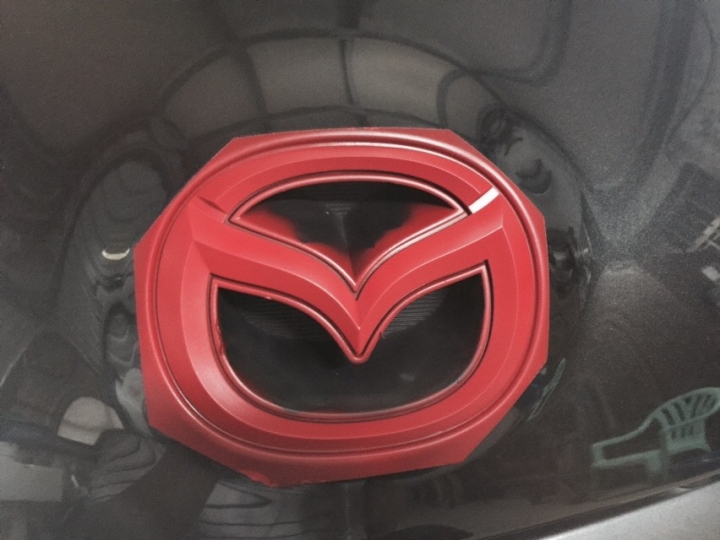 二代馬3方向盤mark噴膜教學