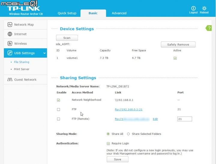 [開箱] TP-LINK Archer C8 USB 3.0 + ICYDOCK Seagate 8TB  效能簡單測試