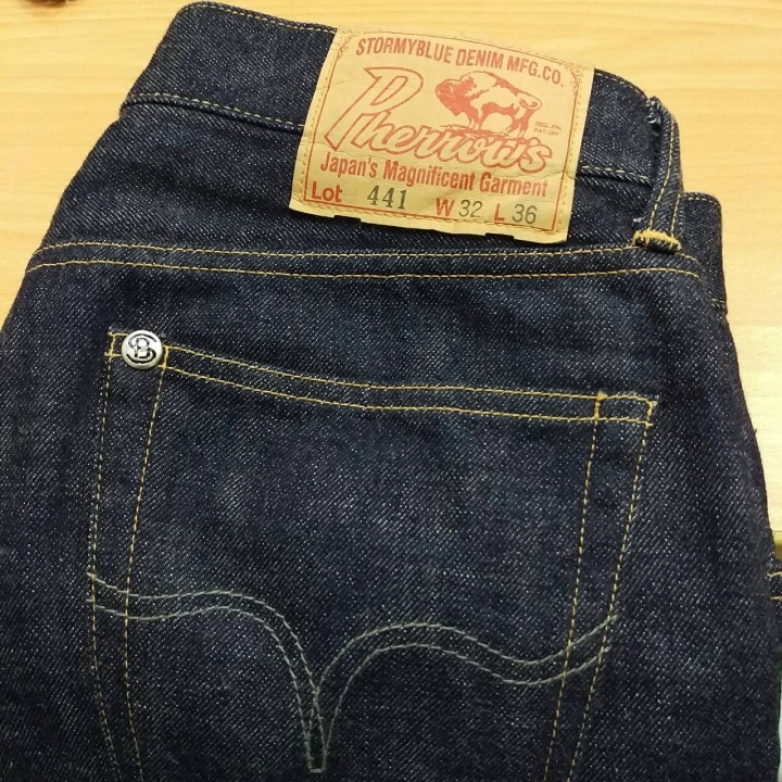 (開箱)Pherrow's 441 窄版原色牛仔褲