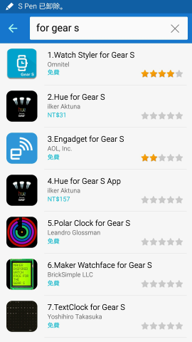 Samsung Gear S -- 我的 Eagles 錶面製作範例