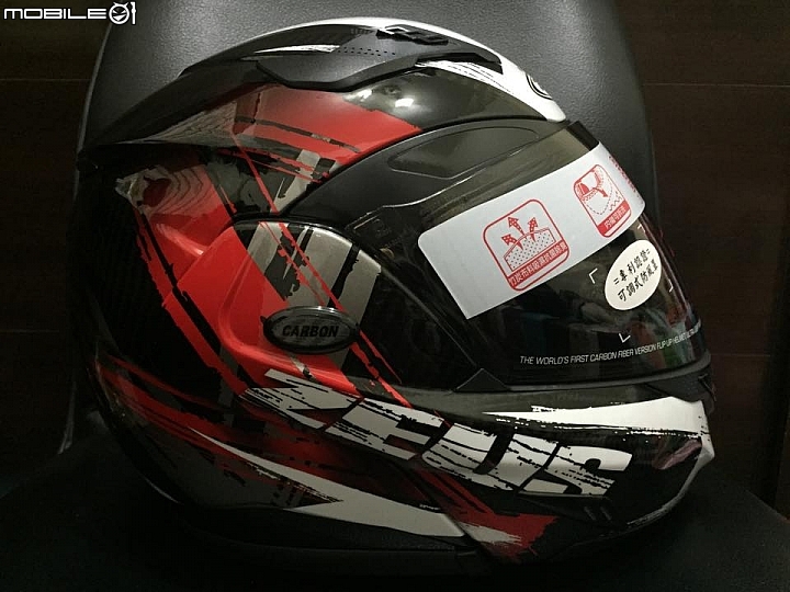 瑞獅ZEUS ZS-3500 彩繪碳纖維可掀式全罩安全帽(可樂帽、汽水帽)