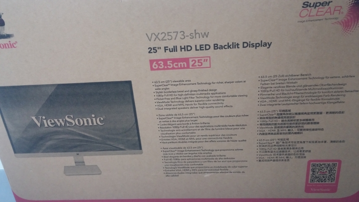 新分享25吋時尚大螢幕 ViewSonic VX2573-shw