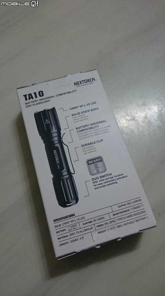 納麗德 NEXTORCH TA10 開箱