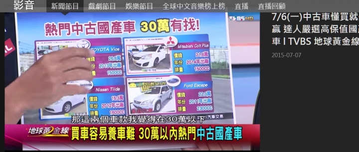 地球黃金線~討論中古車!