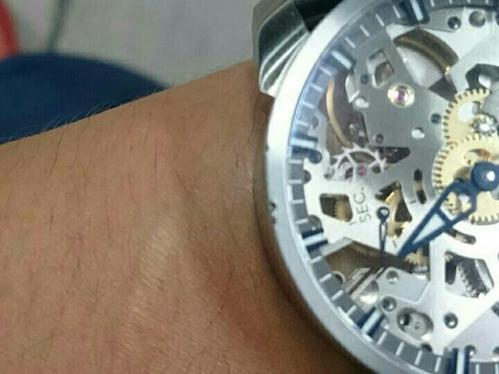 [簡單開箱][拋光][夜光比較] Tissot T-Complication Squelette鏤空腕錶 / Ball fireman storm chaser dlc glow