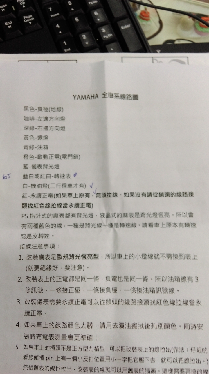 有人知道RSZ噴射版液晶表線路配制嗎