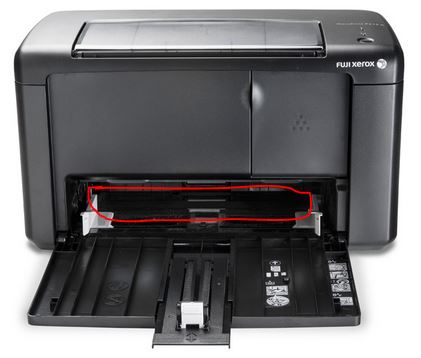 fuji xerox docuprint p215b 越印越黑 無法進紙 問題解決方式 ( 廢粉倉 進紙卡住 )