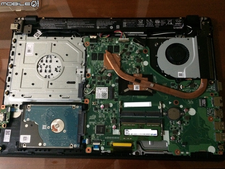 Acer EX5211G自拆改ssd分享 也有些問題需請益