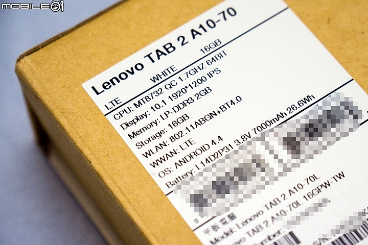 我也來開箱分享！內建杜比2.1聲道的Lenovo TAB 2 A10-70平板