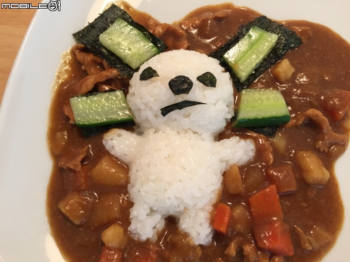 颱風天中午~吃OPEN將咖哩飯囉!