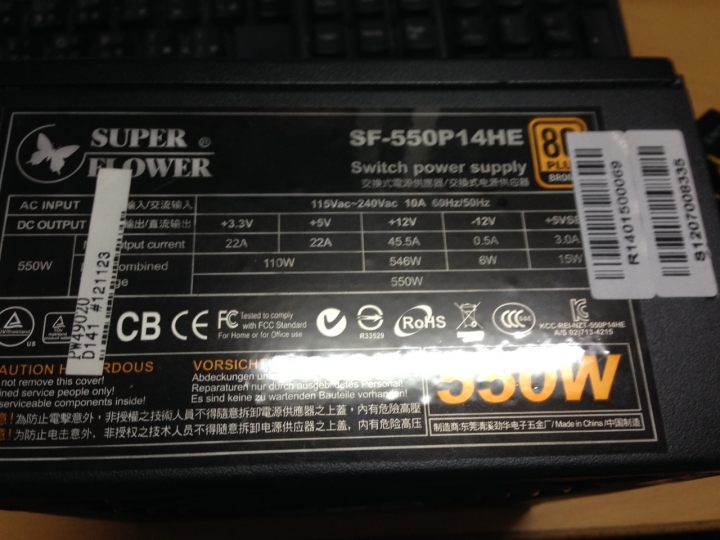 振華真爛550W戰蝶送修2次沒修好 又壞掉了 廠商每次都修理來處理回來狀況還是.....唉