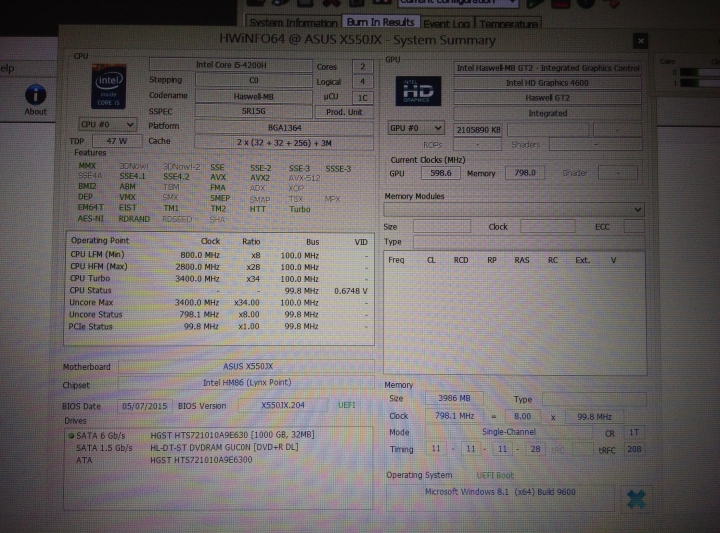 X550JX入手開箱