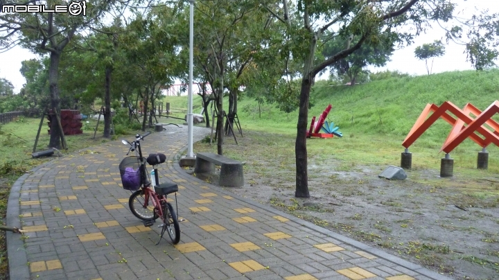 颱風天探視本鎮自行車道現況!!