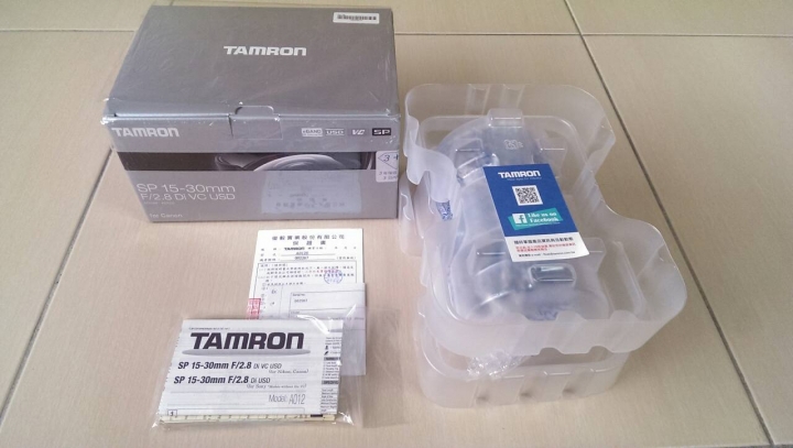 Tamron SP 15-30mm F/2.8 Di VC USD（Model A012)開箱文