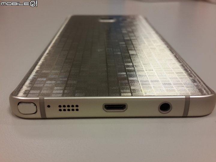 NOTE5 金色款包膜不沾指紋分享