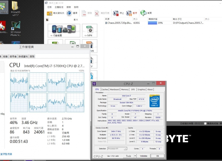 P55K V4 5700HQ VS P34W V3 4720HQ