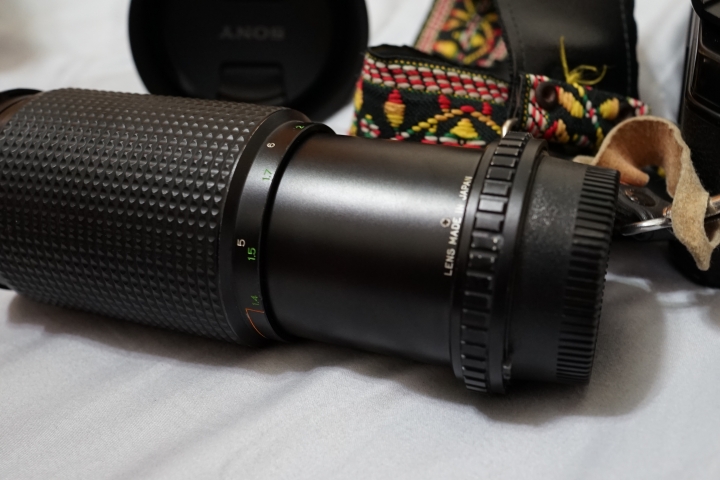 A7II 轉接老爸的古董問題