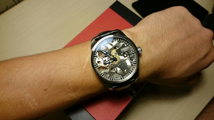[簡單開箱][拋光][夜光比較] Tissot T-Complication Squelette鏤空腕錶 / Ball fireman storm chaser dlc glow